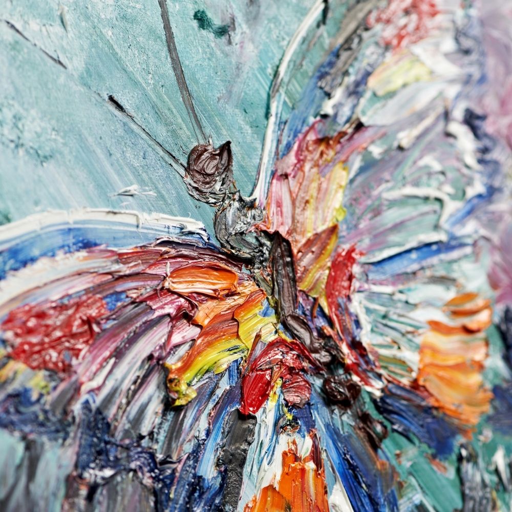 butterfly oil painting