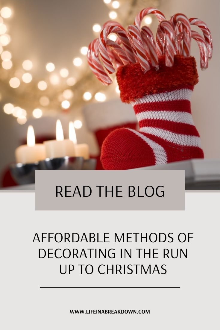 Are you looking for some ways to get ready for Christmas on a budget? Then check out these affordable methods of decorating. #Christmas #ChristmasDecor #ChristmasIdeas