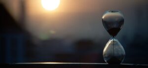 timer at sunset