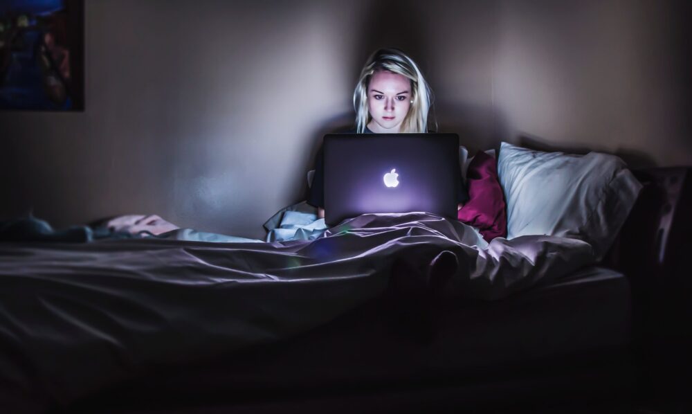 women working in the dark