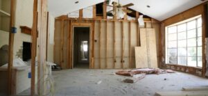 Home being renovated