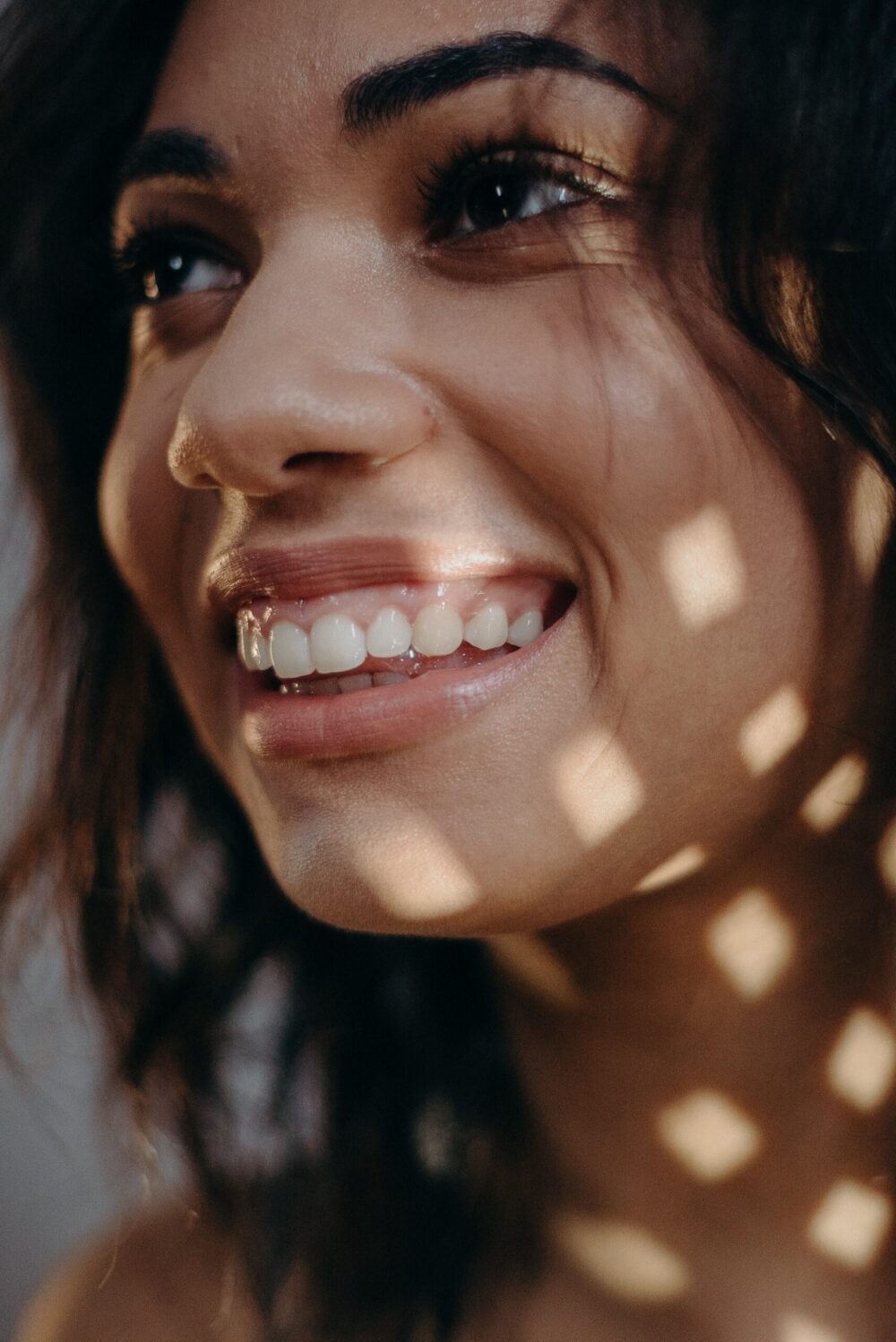 Women smiling