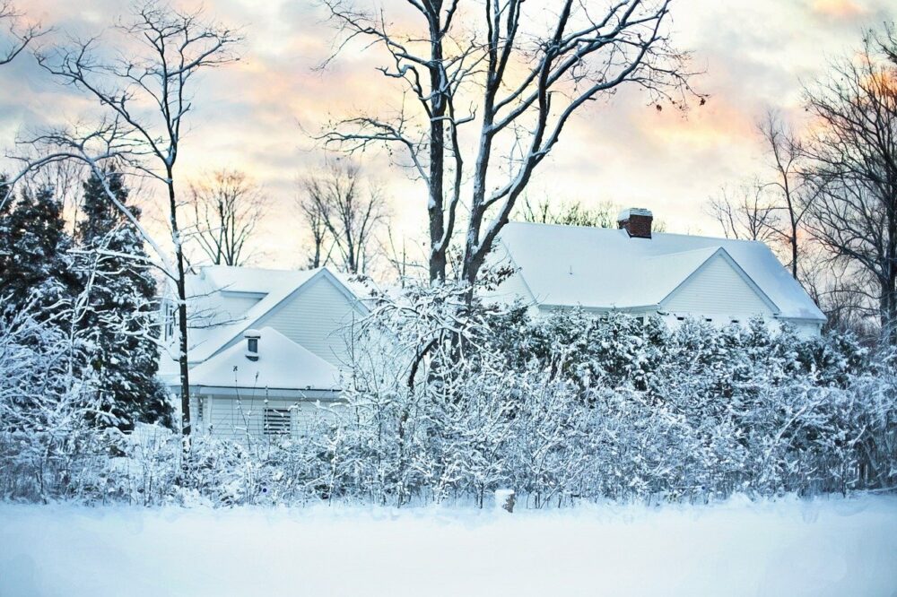 wintery home