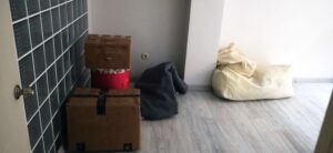 boxes and bags packed up ready for moving