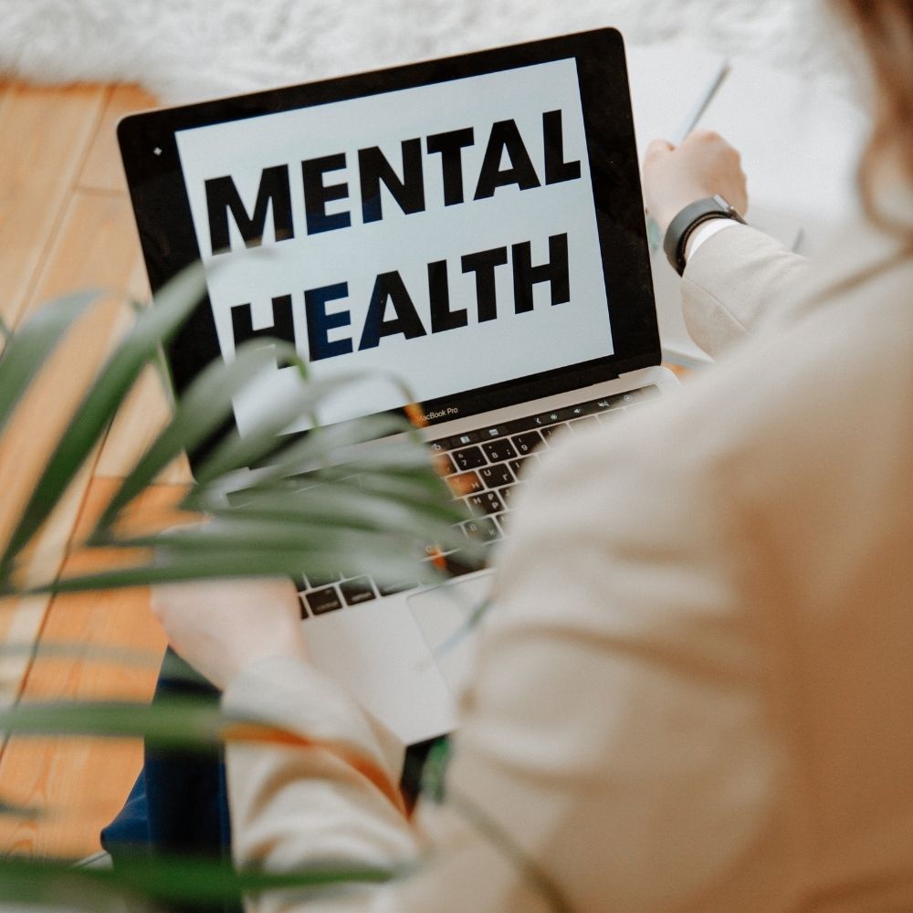 mental health viewable on a computer screen