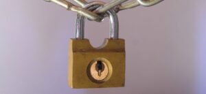 padlock on a chain