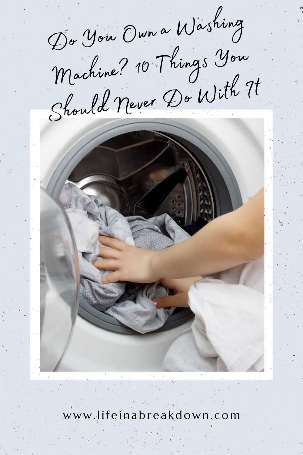 Are you making sure your washing machine will last as long as possible? Here are some hints and tips you should be following.