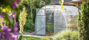 green house in garden