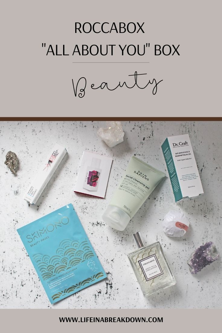 Roccabox has released a one-off All About You box which is filled with treats for the mind, body and spirit to help uplift yourself. #subscription #roccabox #lifeinabreakdown