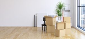 boxes packed up ready for moving