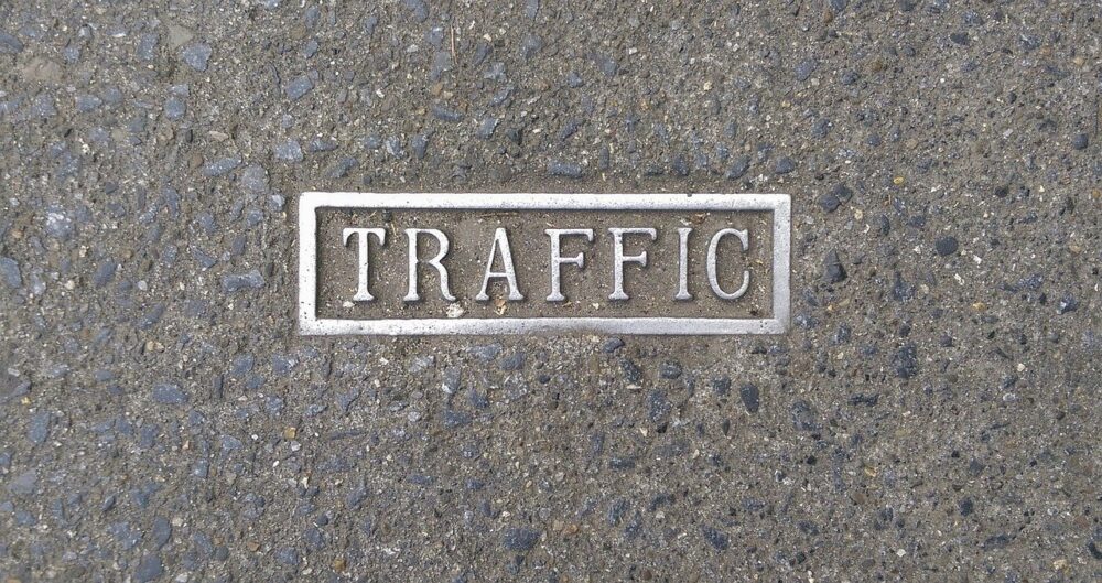 Image of the word traffic