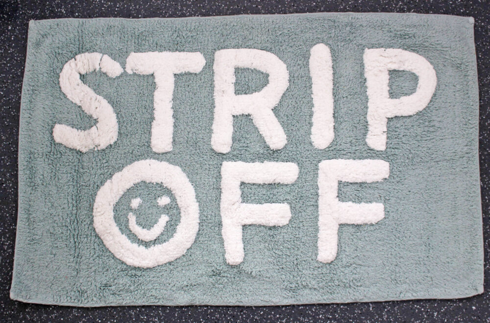 STRIP OFF bath mat from JUUL at Home - 100% cotton - Length 80 cm x Width 50 cm