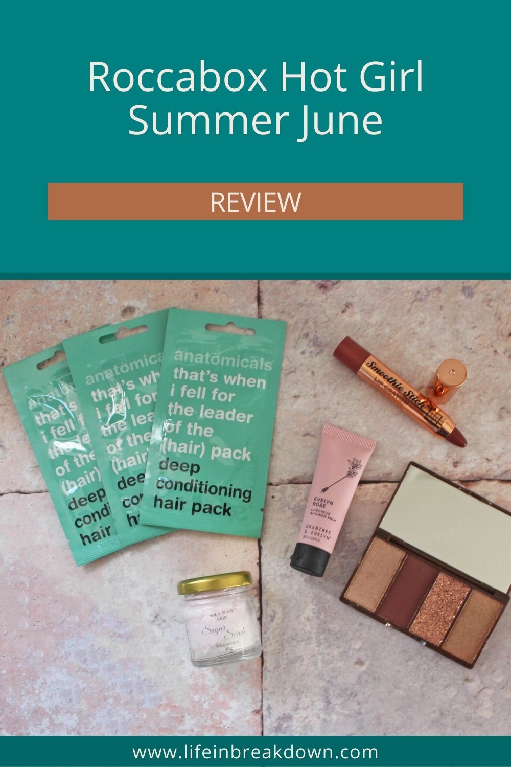 Roccabox Hot Girl Summer June review graphic pin
