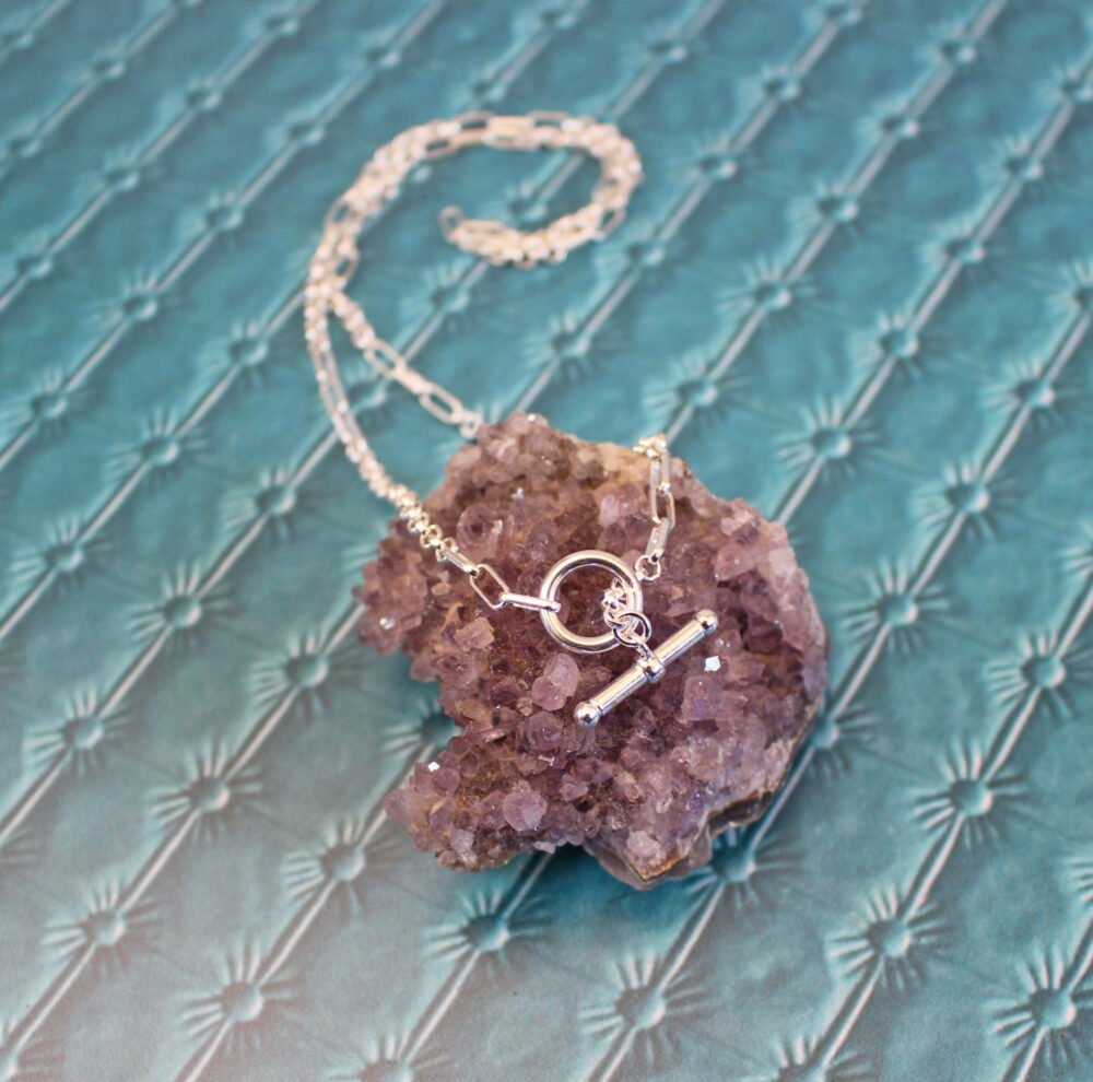 Estée Lalonde Interlock Chain Necklace Sterling Silver from Daisy London
