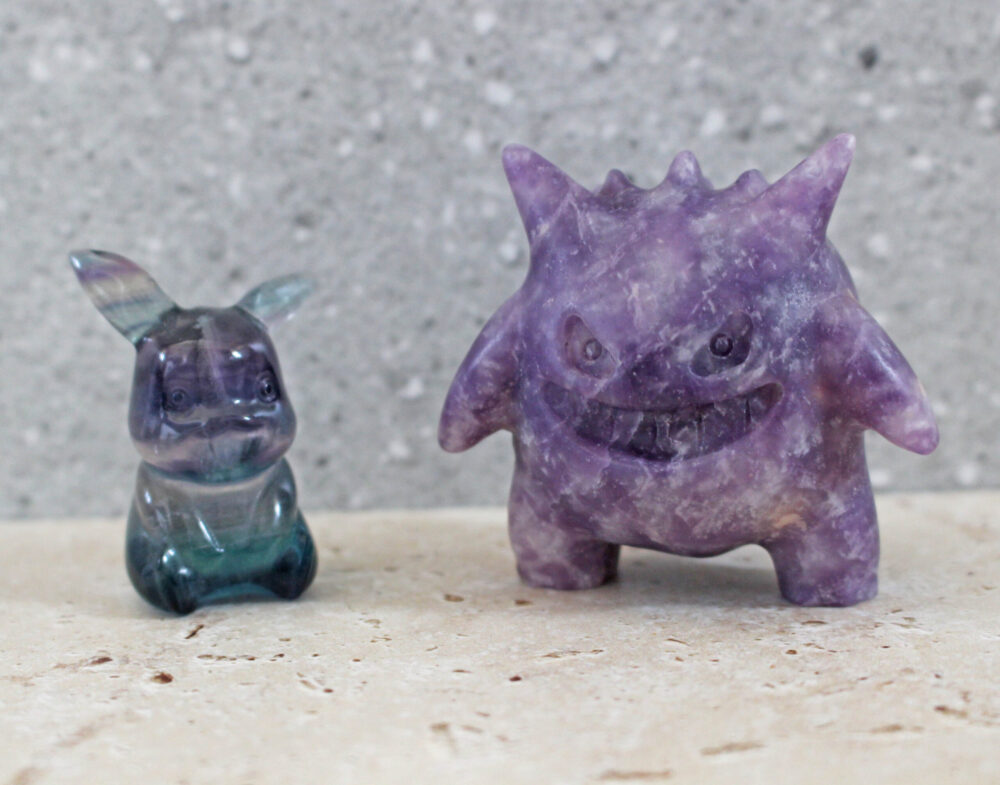 Gemstone gengar and pikachu from @gemsmademyday