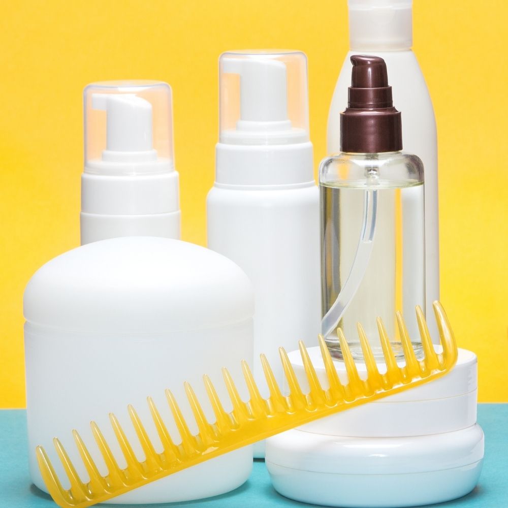 hair styling products with a comb
