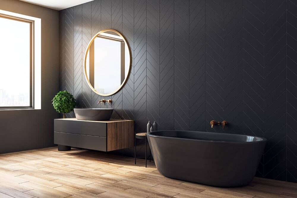 modern bathroom install