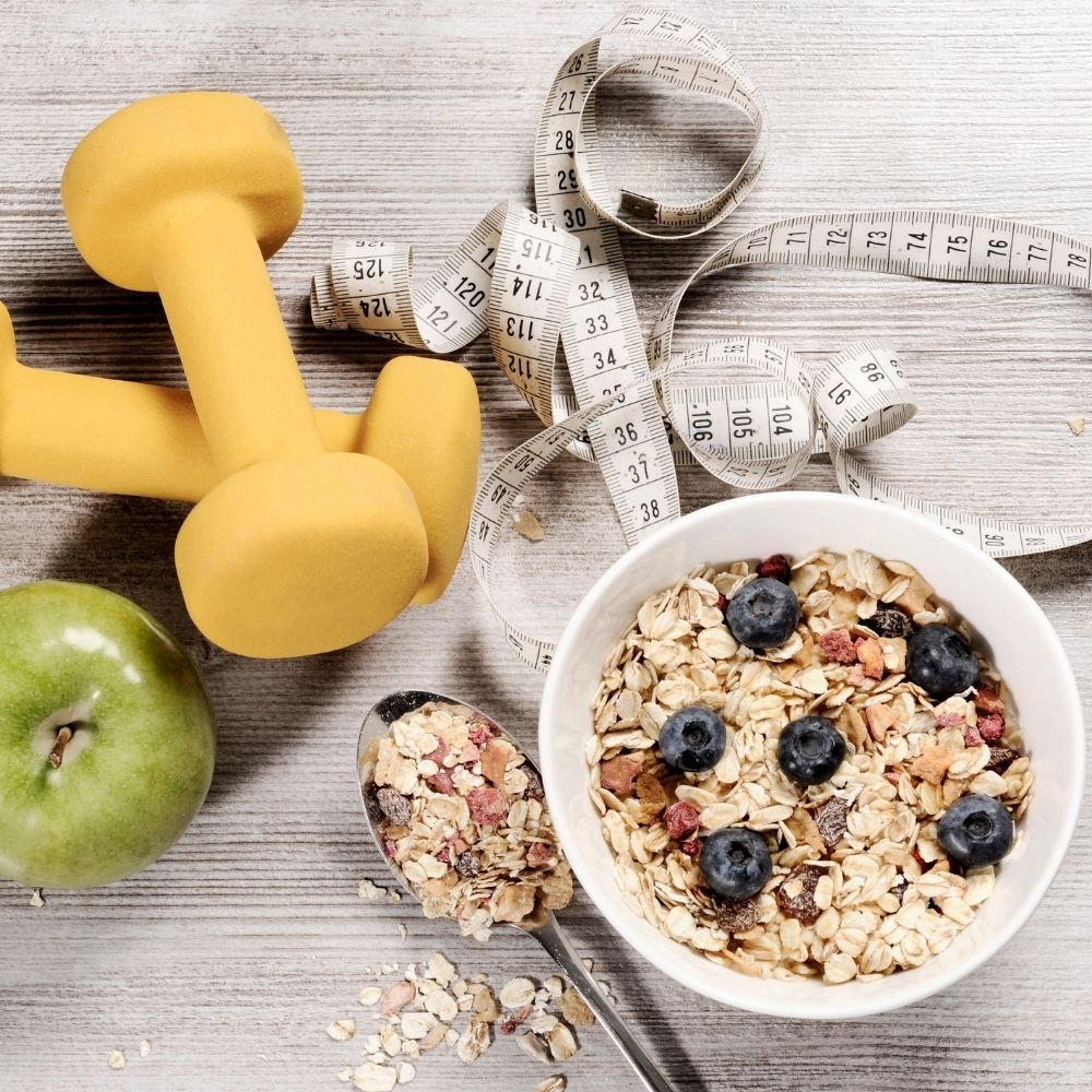 tape measure weights cereal and food