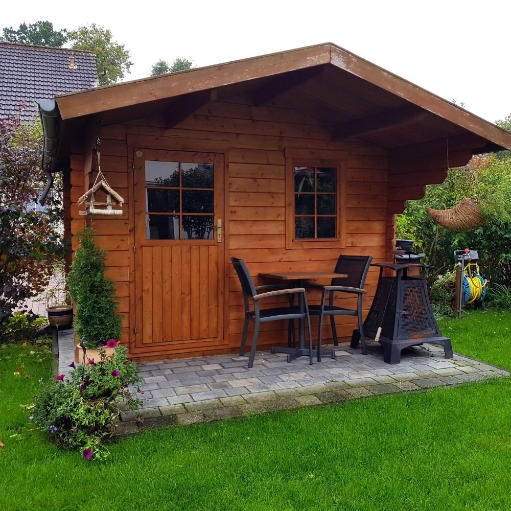 cosy wooden garden shed