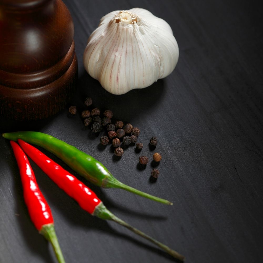 spicy food such as peppers