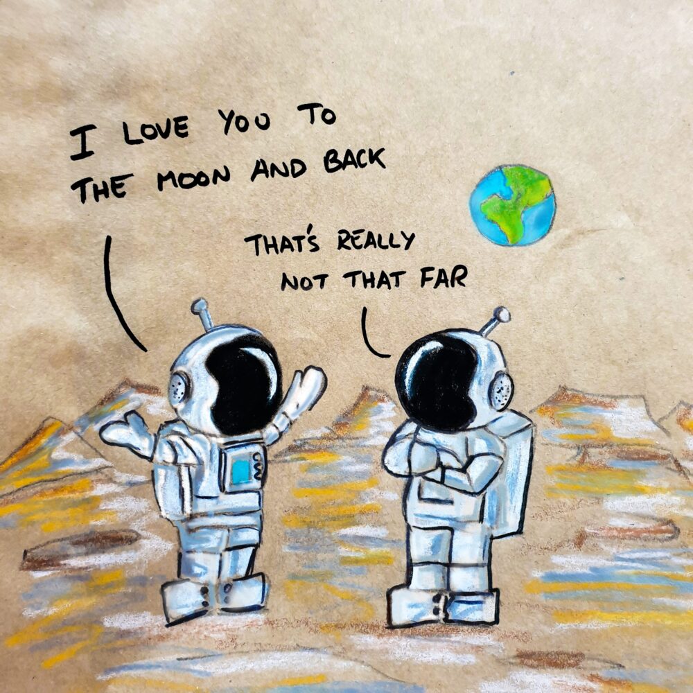 Sandwich Bag Dad - Moon and Bag
