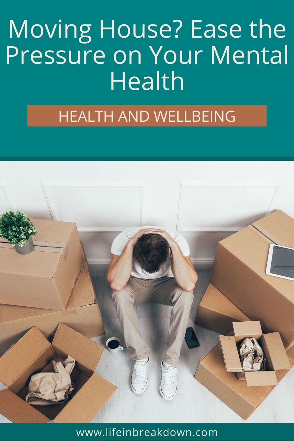 Ease the pressure of moving house on your mental health graphic pin