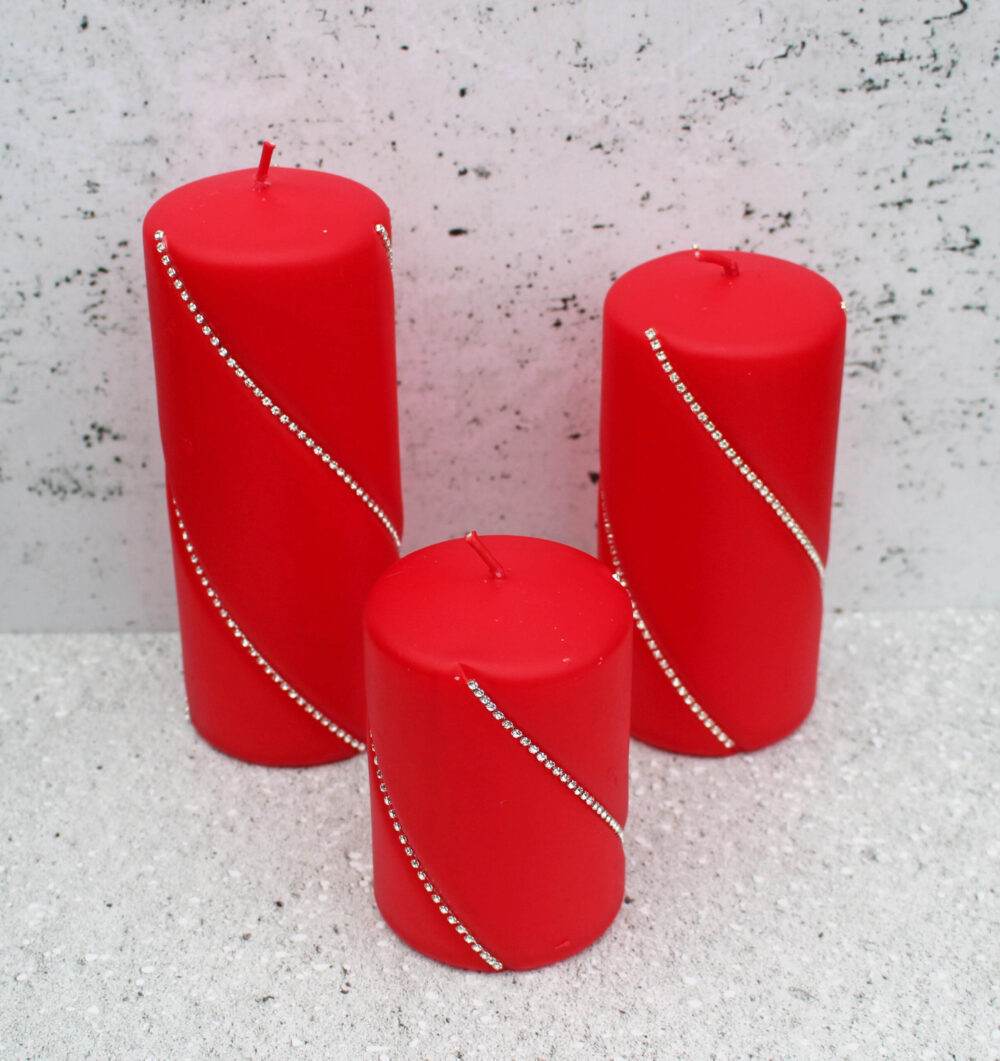 Bolero Collection from All Candles Wholesale in Red