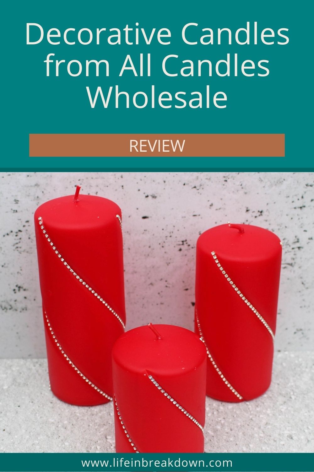 All Candles Wholesale Review: offering a range of candles for both decorative and lighting purposes which are perfect for around the home. #candles #homedecor #homedecoration #lifeinabreakdown