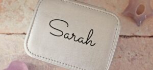 Personalised Silver Travel Jewellery Case from Treat Republic Header