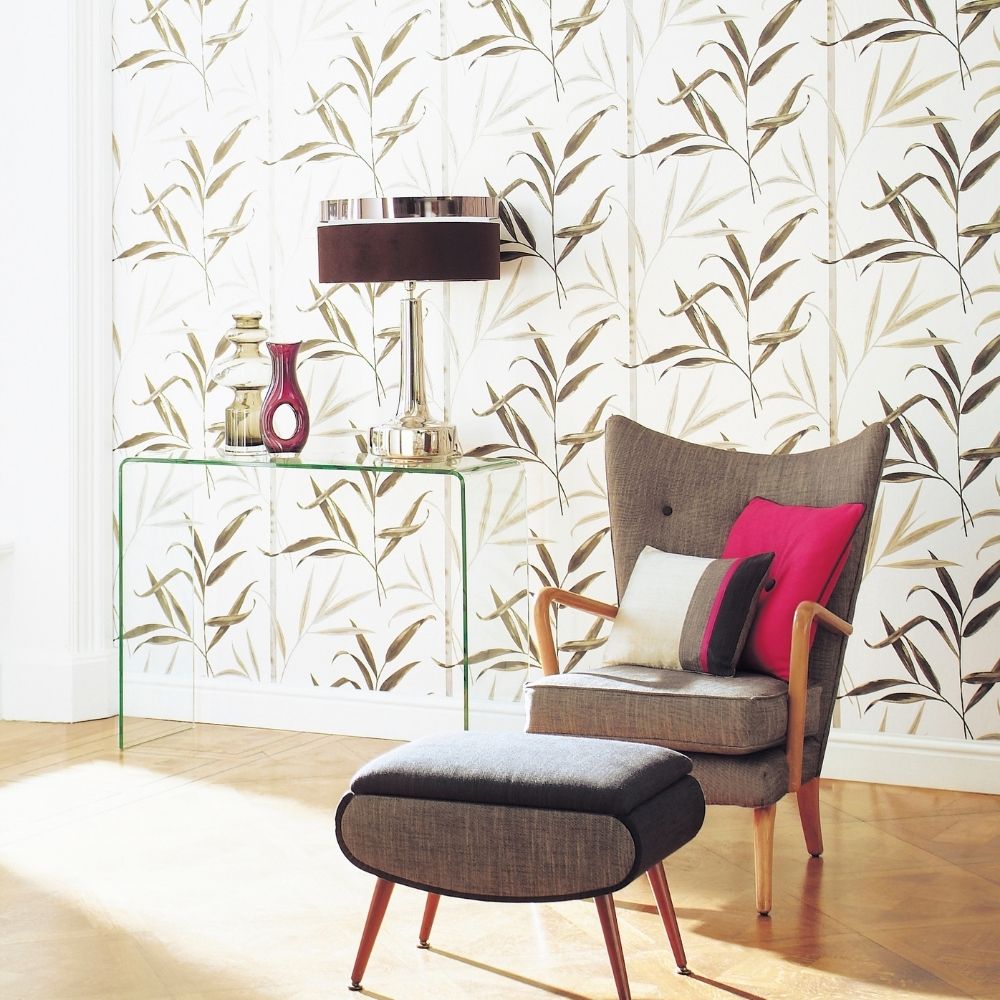 chair and footstool in a lounge