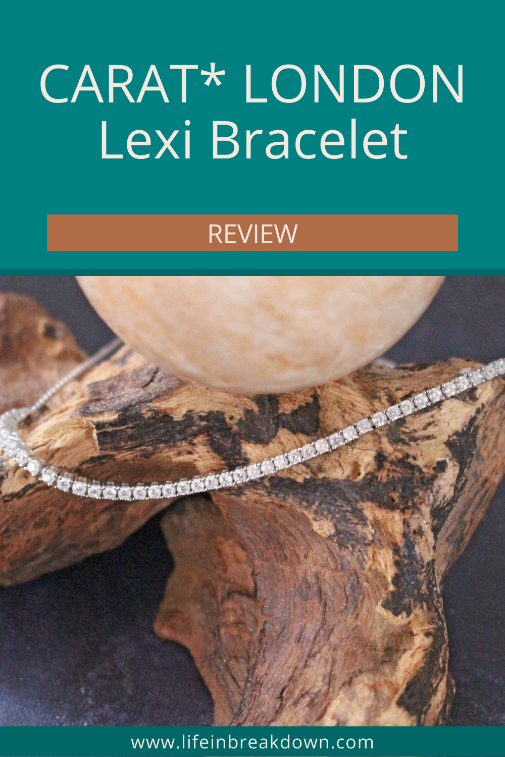 CARAT* LONDON Lexi Bracelet is a stunning slider tennis bracelet that is made using created diamonds and features a white gold finish.