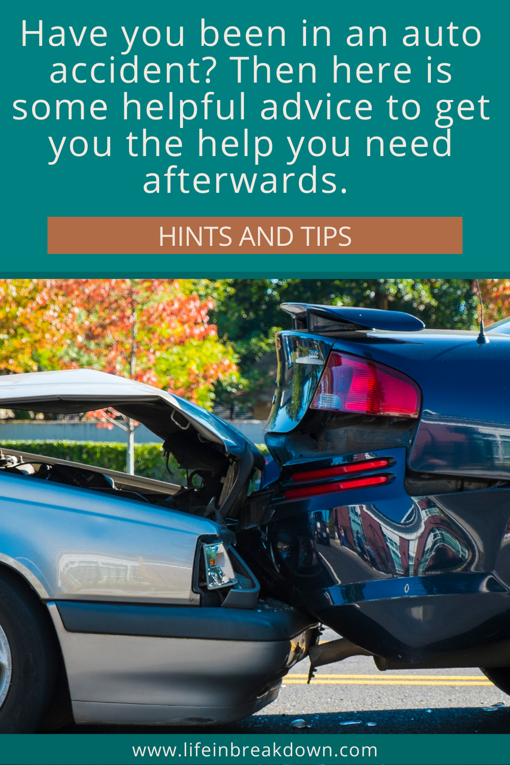 Have you been in an auto accident? Then here is some helpful advice to get you the help you need afterwards.