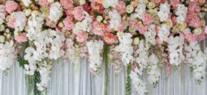 wedding flowers using pink and whites