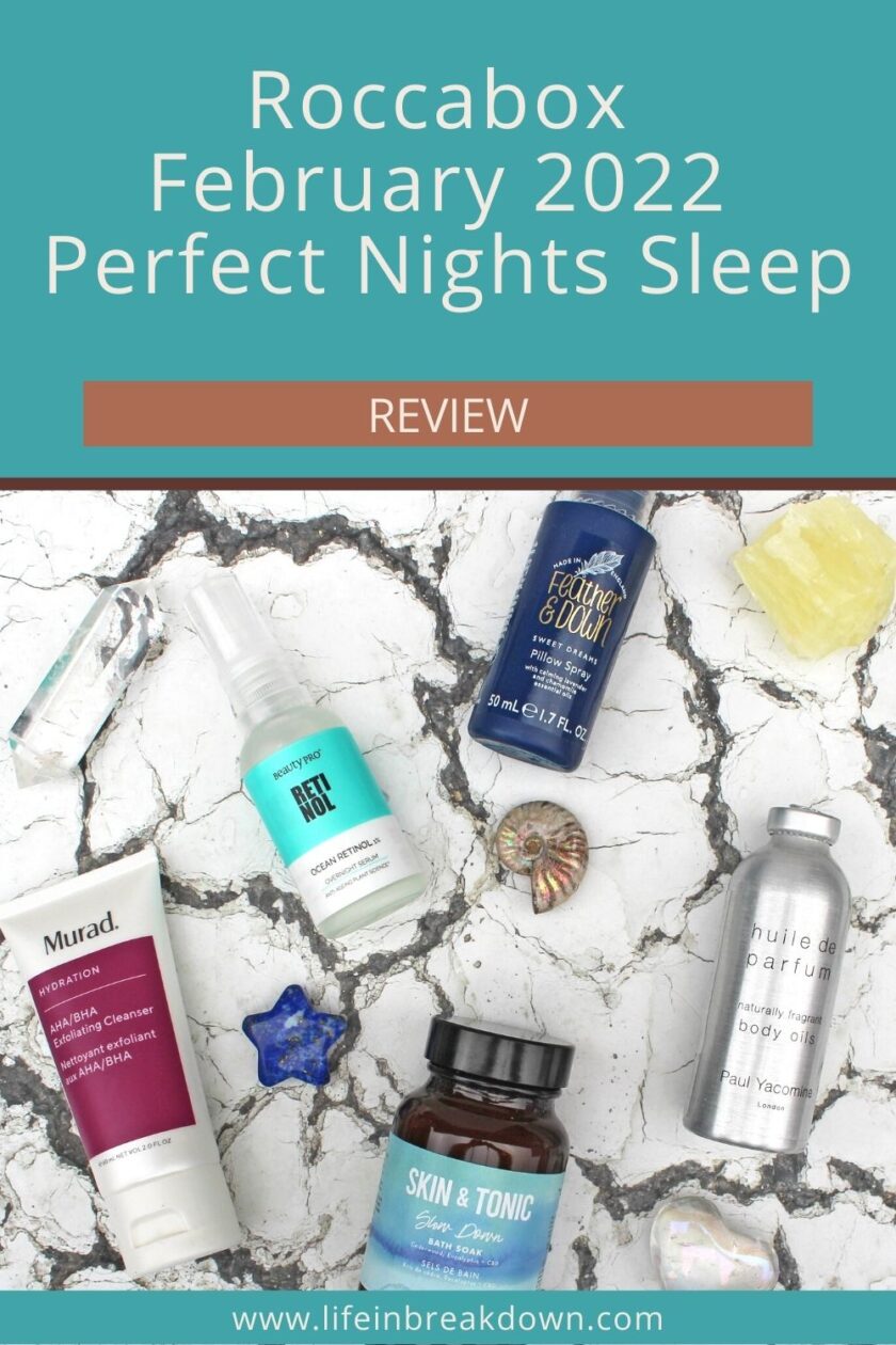 Roccabox February 2022 - Are you looking for a beauty box to try out this month? Fancy some things to help you sleep well? Then check out this review of the February Roccabox
