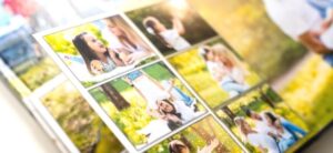 family photobook full of memories