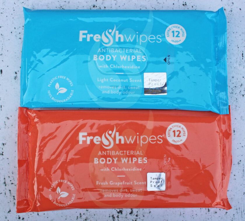 FreshWipes Antibacterial Body Wipes Coconut and grapefruit