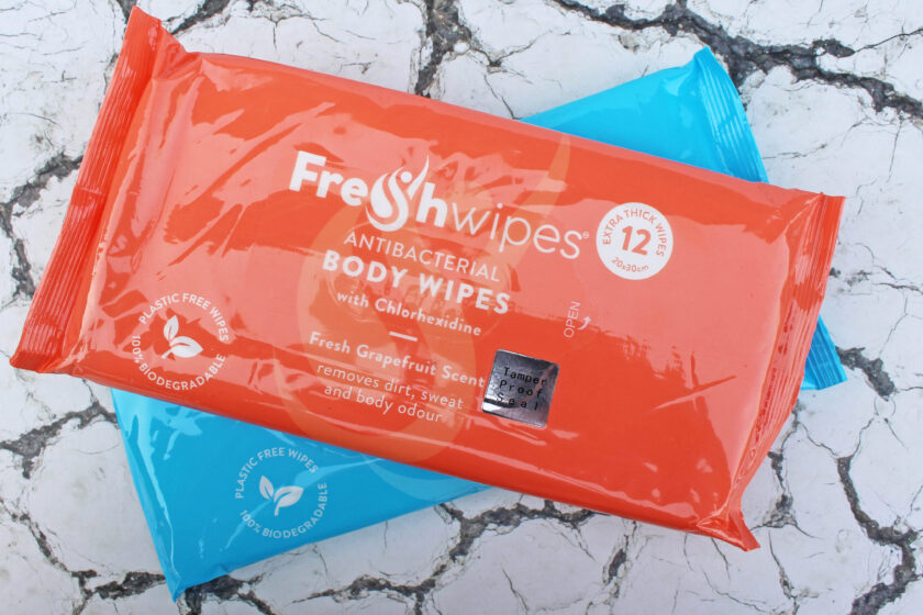 FreshWipes Antibacterial Body Wipes grapefruit and coconut