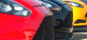 Line of cars