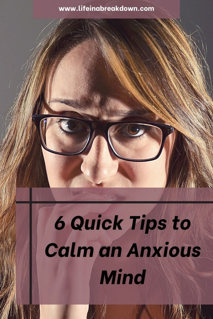 Are you struggling with an anxious mind? Then these 6 tips might help calm it a little and are simple to do.