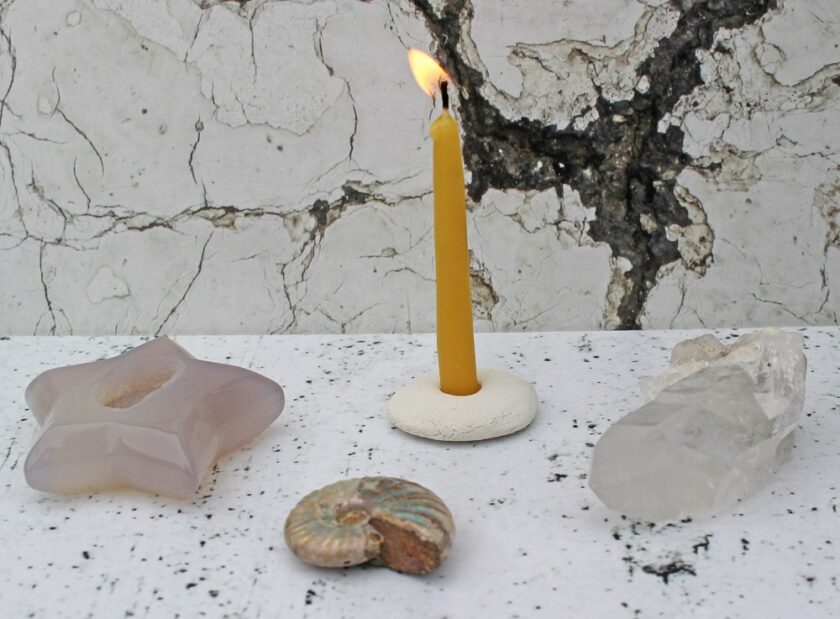 Cotton and Grey Relaxation Candle Lit