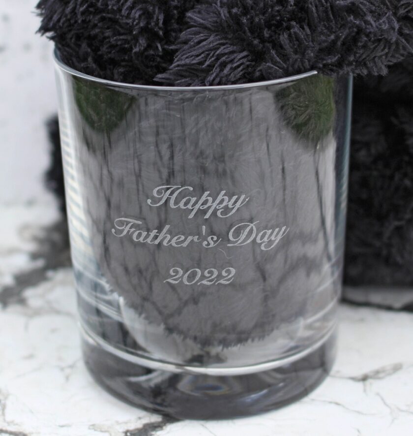 Engravers Guild Personalised Bubble Base Whisky Glass Tumbler