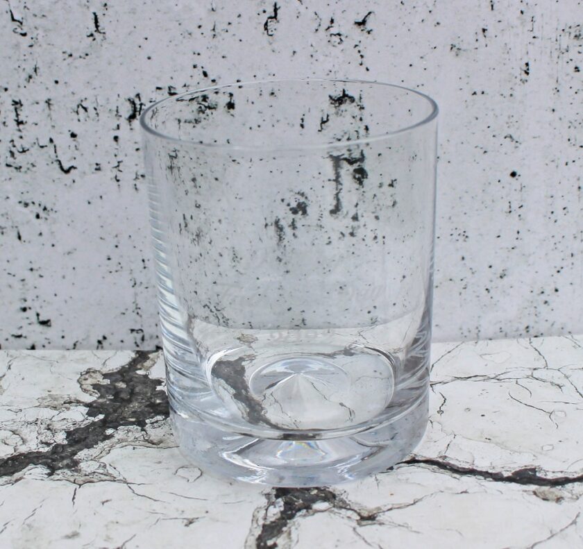 Engravers Guild Personalised Bubble Base Whisky Glass Tumbler empty