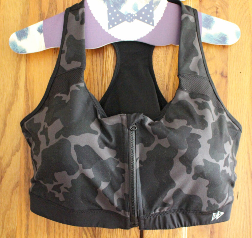 Yvette Activewear Enfold Zip Front Padded Running Bra
