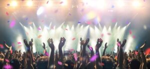 people enjoying a music festival