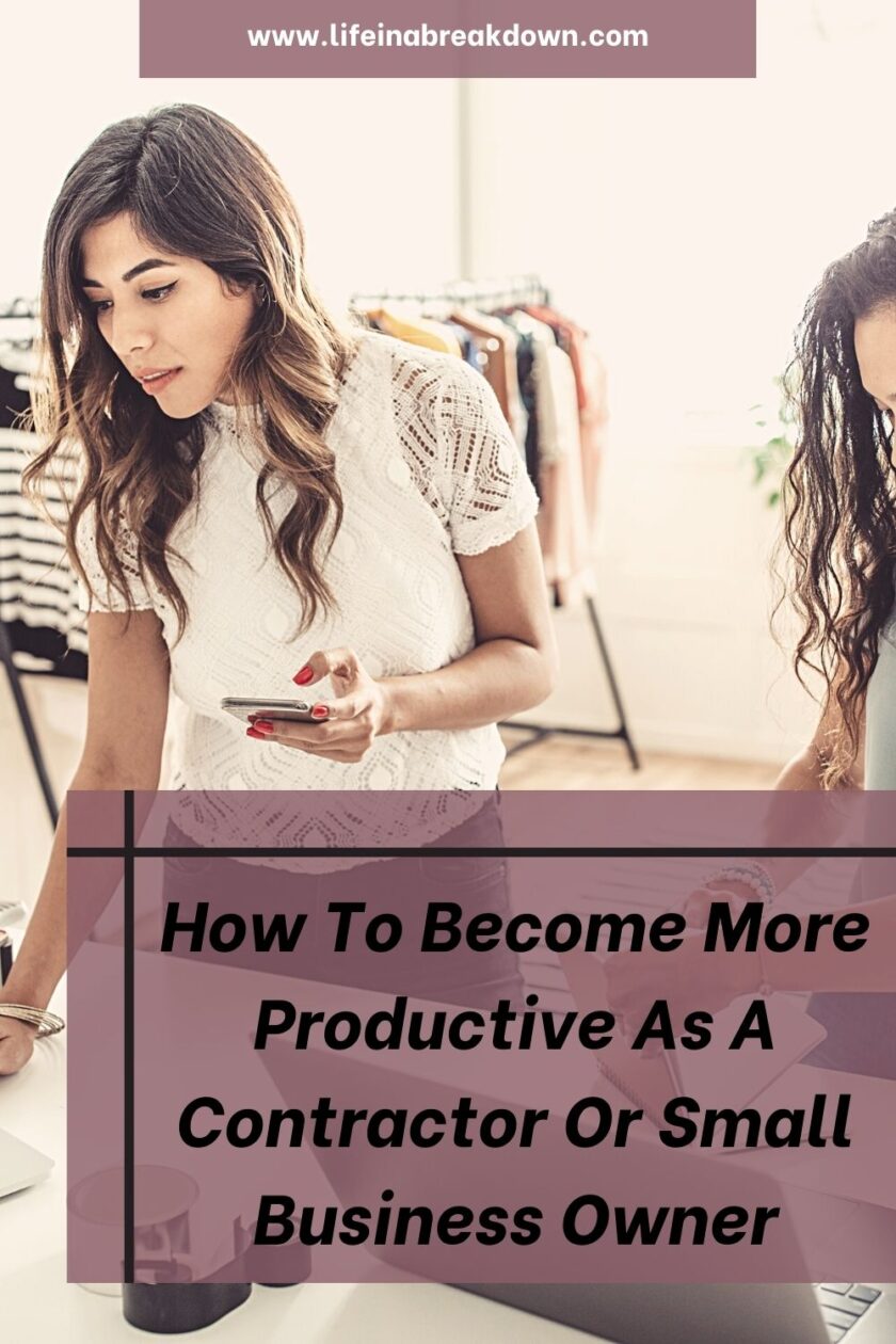 Are you wondering how to become more productive as a small business owner or contractor? Then here are some ideas to help you out.