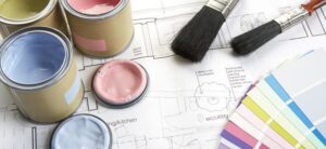 decorating tools and paint