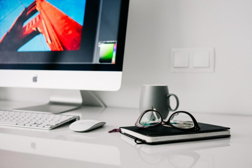 Home office workspace