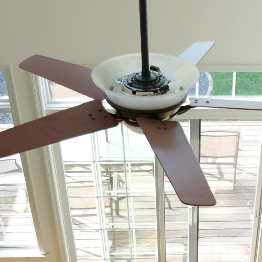 celling fan from above