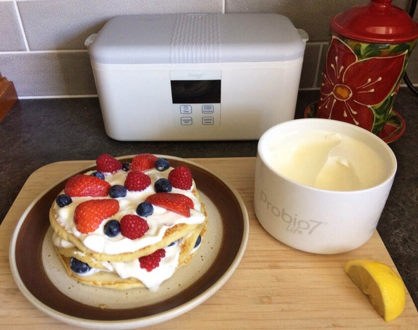 pancake stack with Probio7 Yoghurt Maker