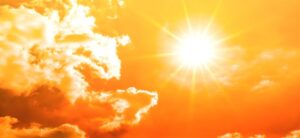 sun bright in the sky